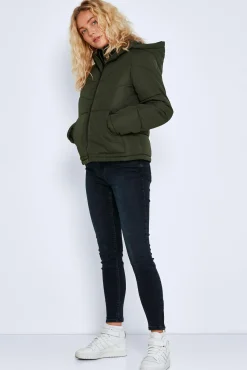 Noisy May Abrigo Corto Acolchado Verde Discount
