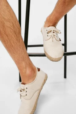 * Alpargata Cordones Canvas Rustico Beige Sale