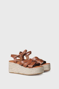 Toni Pons Alpargata De Piel - Cristina Marron Claro Outlet