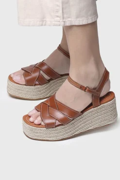 Toni Pons Alpargata De Piel - Cristina Marron Claro Outlet