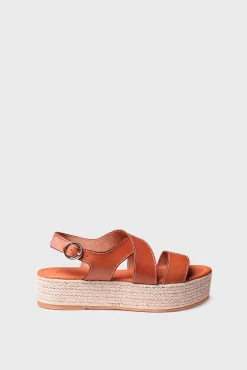 Toni Pons Alpargata De Piel - Elisenda Marron Claro Outlet