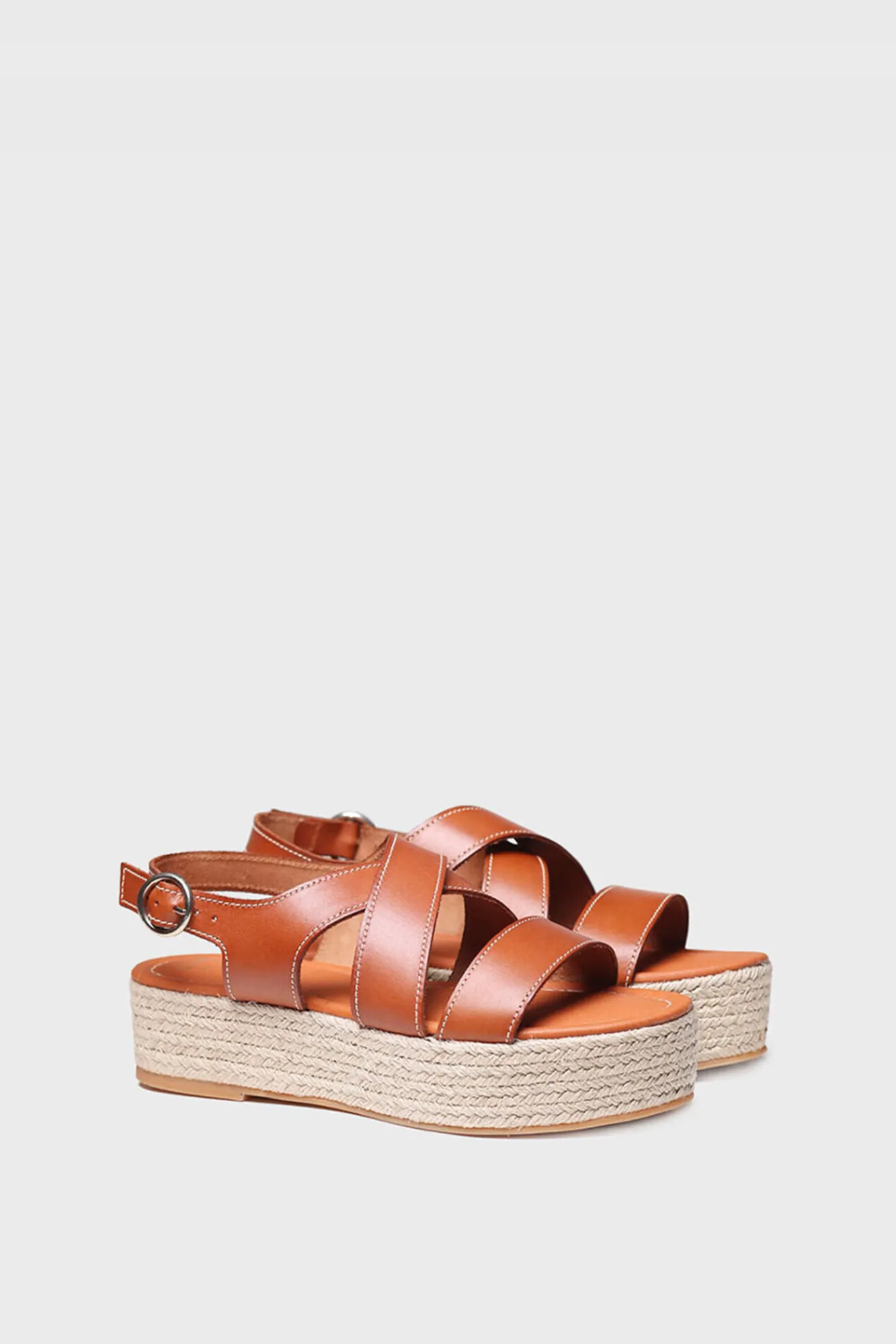 Toni Pons Alpargata De Piel - Elisenda Marron Claro Outlet