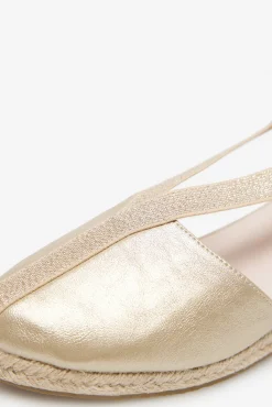 Cortefiel Alpargata Dorada Yute Dorado Sale