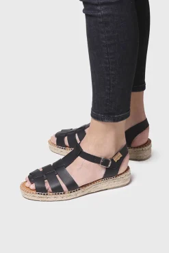 Toni Pons Alpargata Plana De Piel - Emma Negro Discount