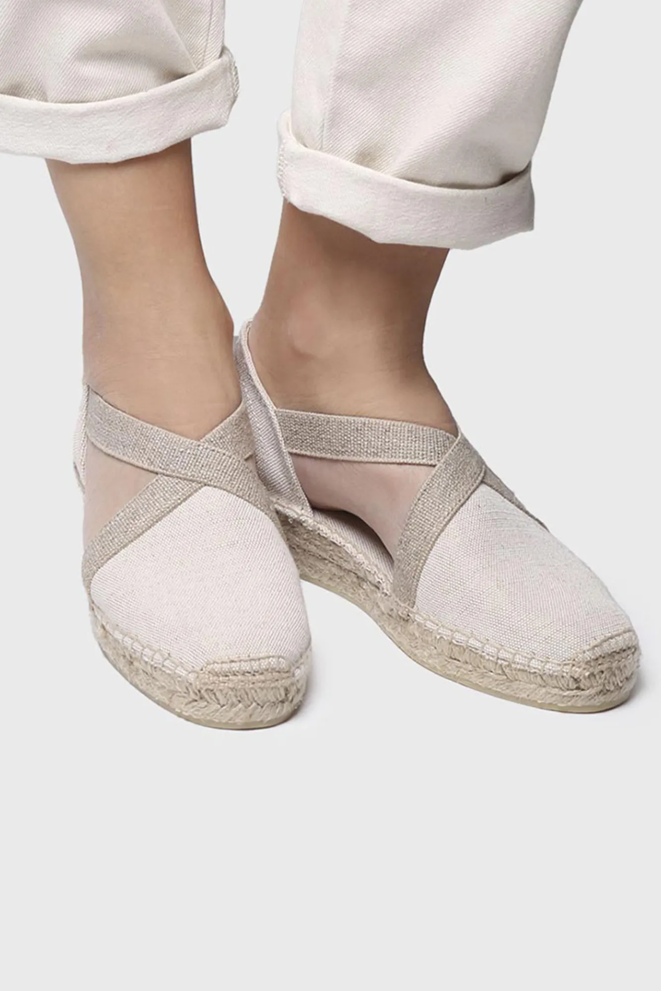 Toni Pons Alpargata Tacon Bajo - Verdi-V Beige New
