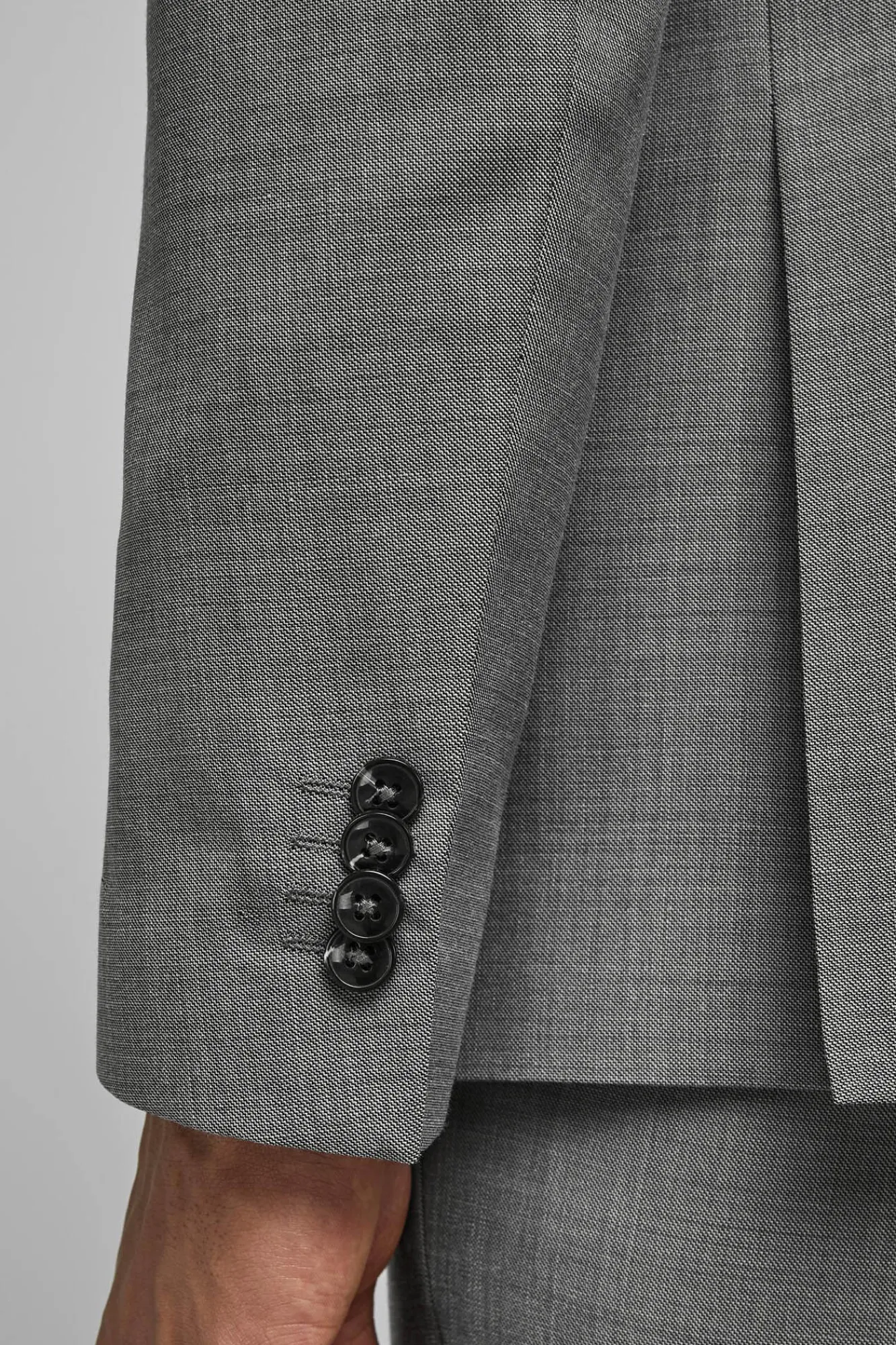 Jack & Jones Americana De Hombre Slim Gris Claro Outlet