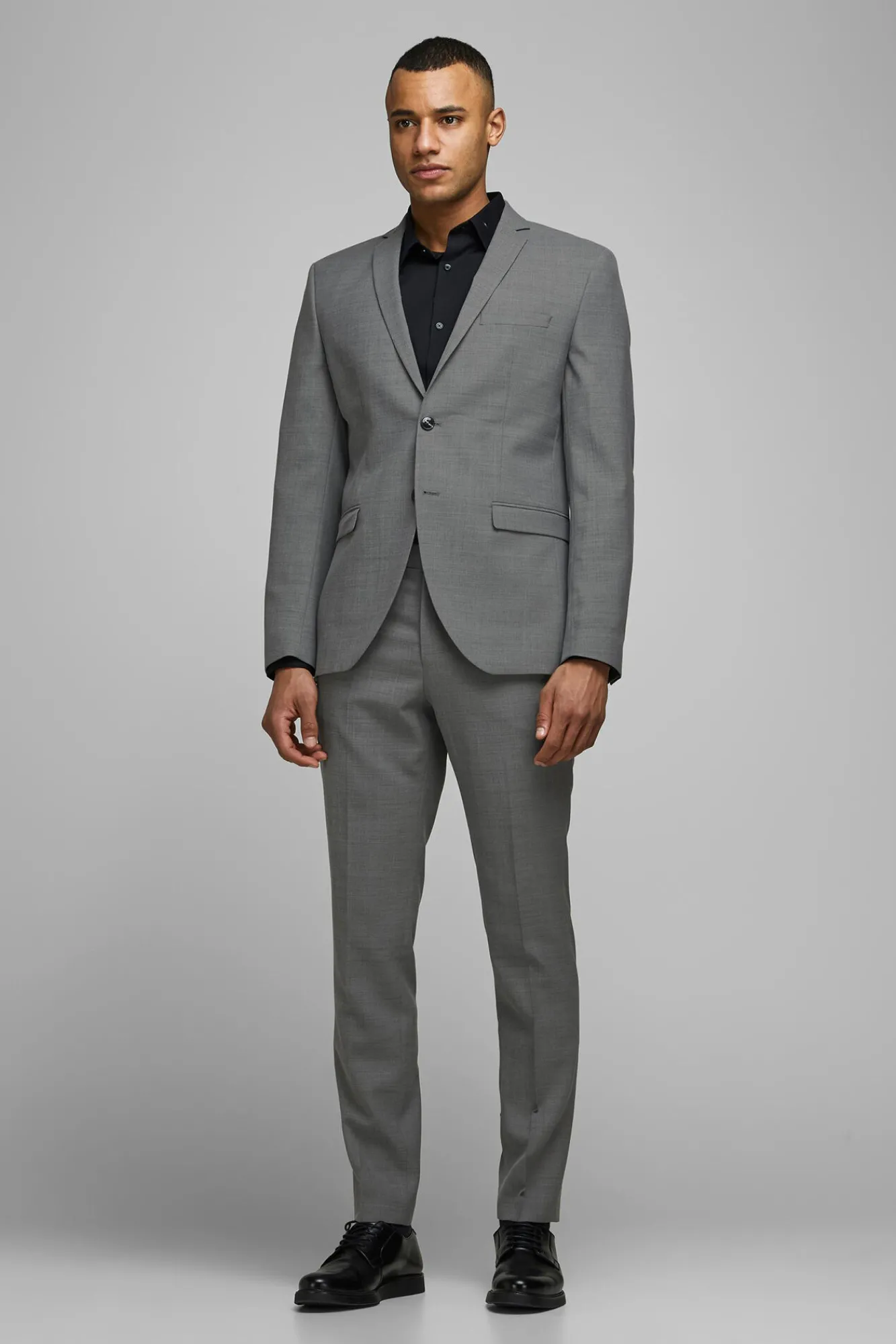 Jack & Jones Americana De Hombre Slim Gris Claro Outlet
