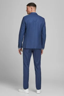 Jack & Jones Americana De Hombre Slim Azul Medio