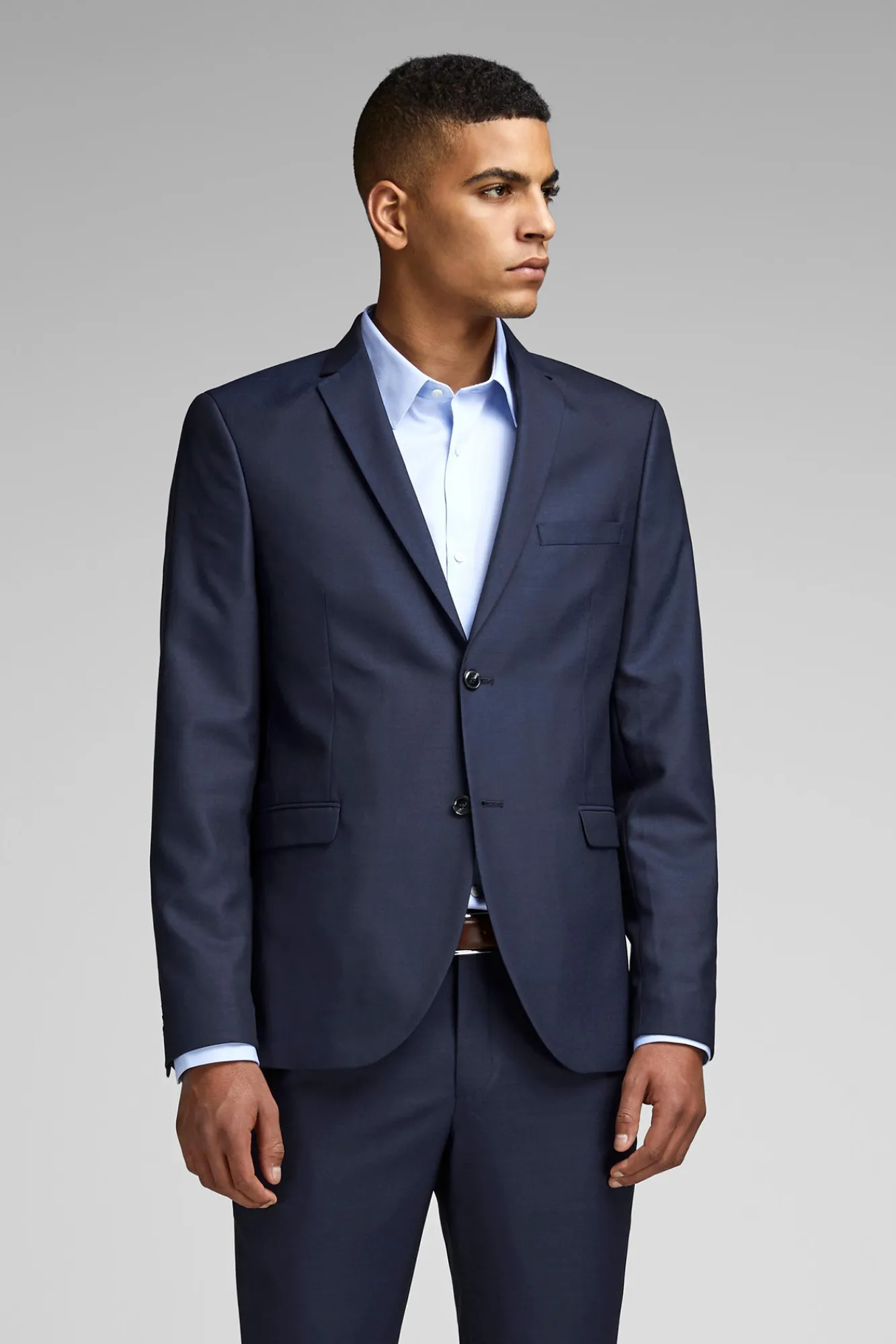 Jack & Jones Americana De Hombre Slim Navy Discount