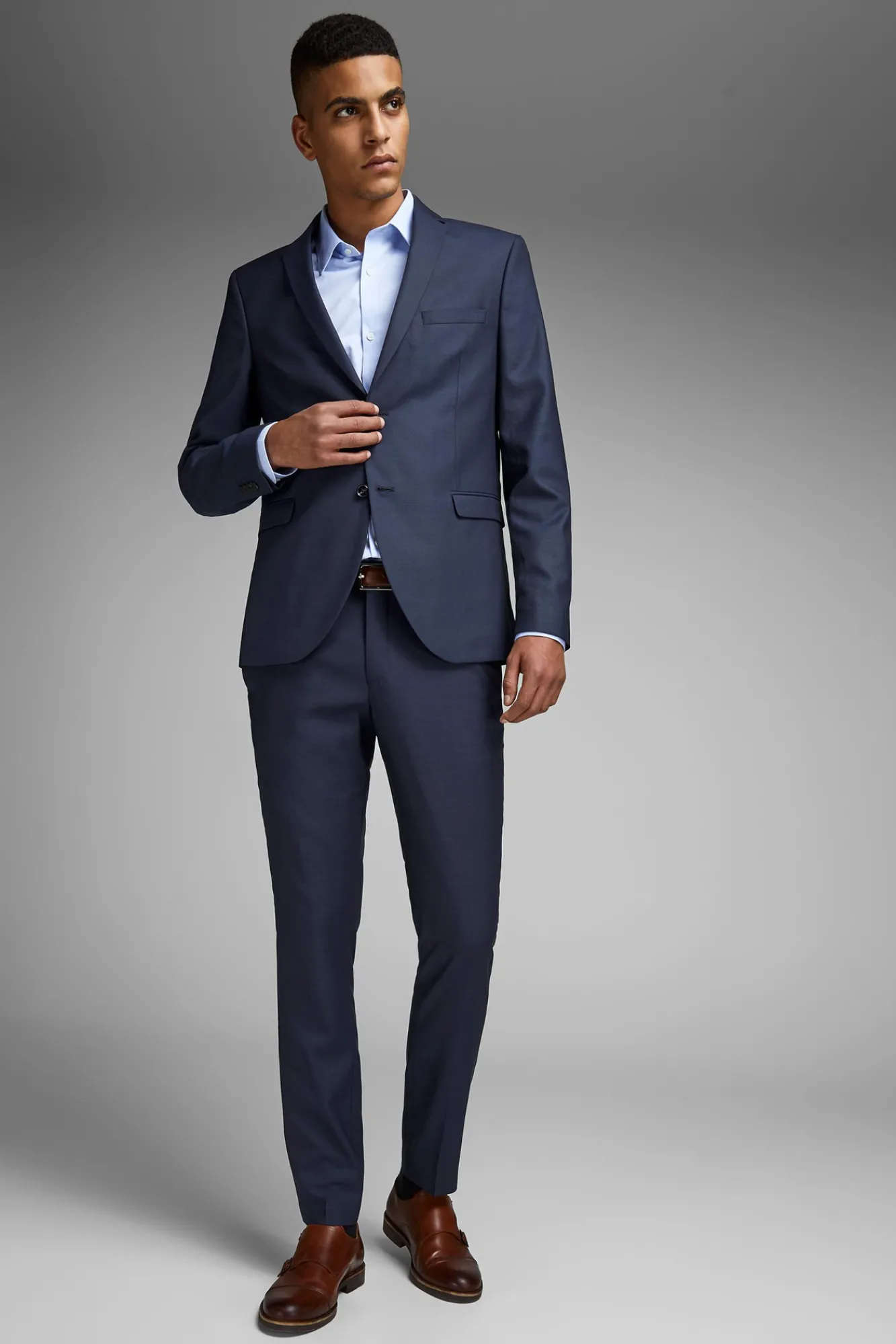 Jack & Jones Americana De Hombre Slim Navy Discount