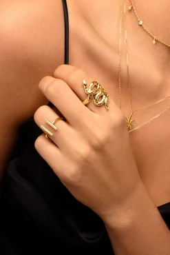 Singularu Anillo Boa Oro Amarillo Hot