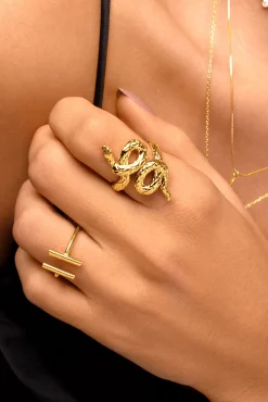 Singularu Anillo Boa Oro Amarillo Hot