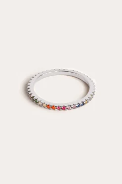 Singularu Anillo Cleo Colors Plata Gris Best
