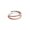 Singularu Anillo Doble Twist Oro Rosa Hot
