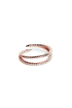 Singularu Anillo Doble Twist Oro Rosa Hot