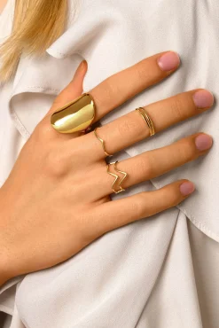 Singularu Anillo Peak Oro Amarillo Hot