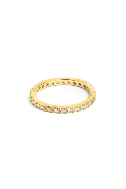 Singularu Anillo Riviere Oro Amarillo New