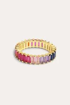 Singularu Anillo Sia Berries Plata Baño Oro Amarillo Outlet