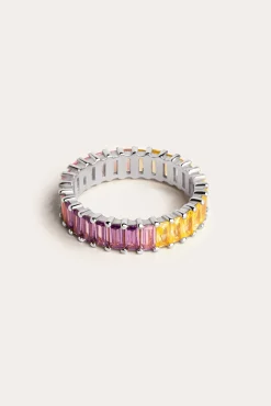 Singularu Anillo Sia Colors Plata Gris Discount