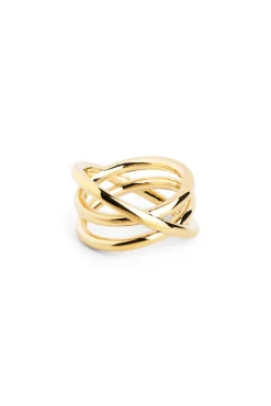 Singularu Anillo Trinity Oro Gris New