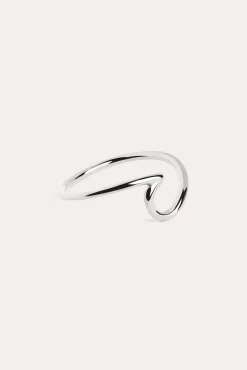 Singularu Anillo Wave Plata Gris Discount