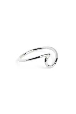 Singularu Anillo Wave Plata Gris Discount