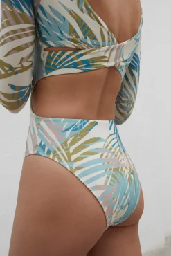 Dash and Stars Banador Aberturas Tropical Quick Dry Estampado Clearance