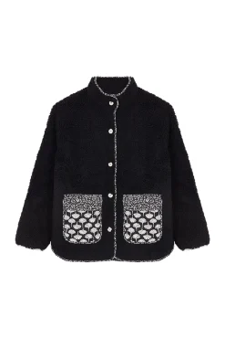 Women'secret Bata Media Negra Borreguito Negro Online
