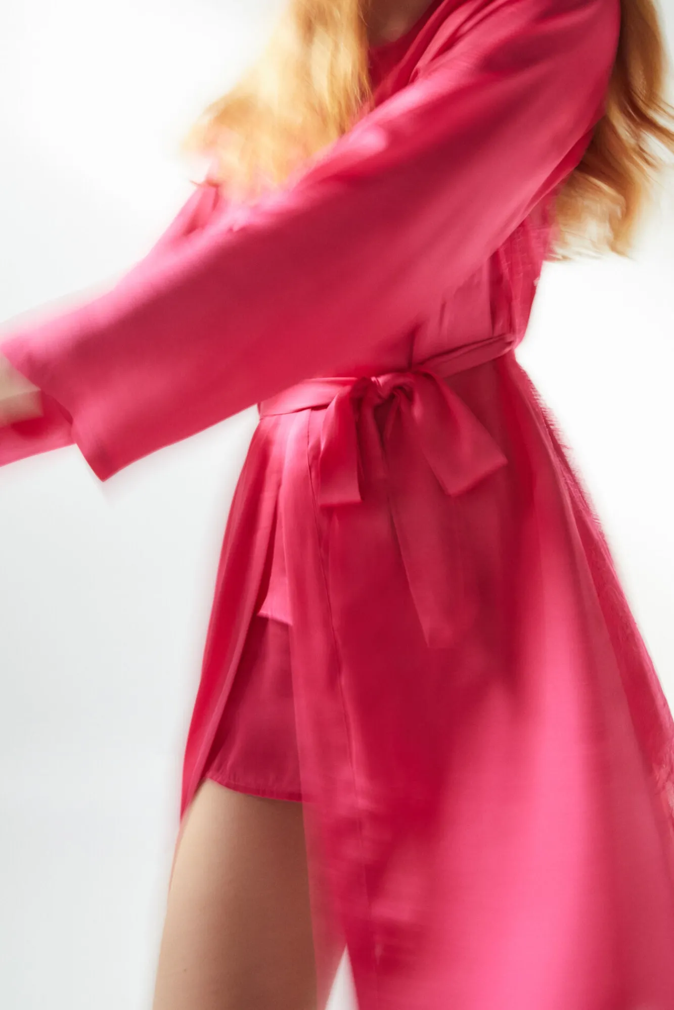 Women'secret Bata Saten Encaje Fucsia Online