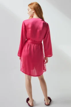 Women'secret Bata Saten Encaje Fucsia Online