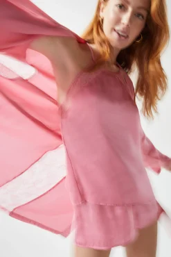 Women'secret Bata Saten Encaje Rosa Best