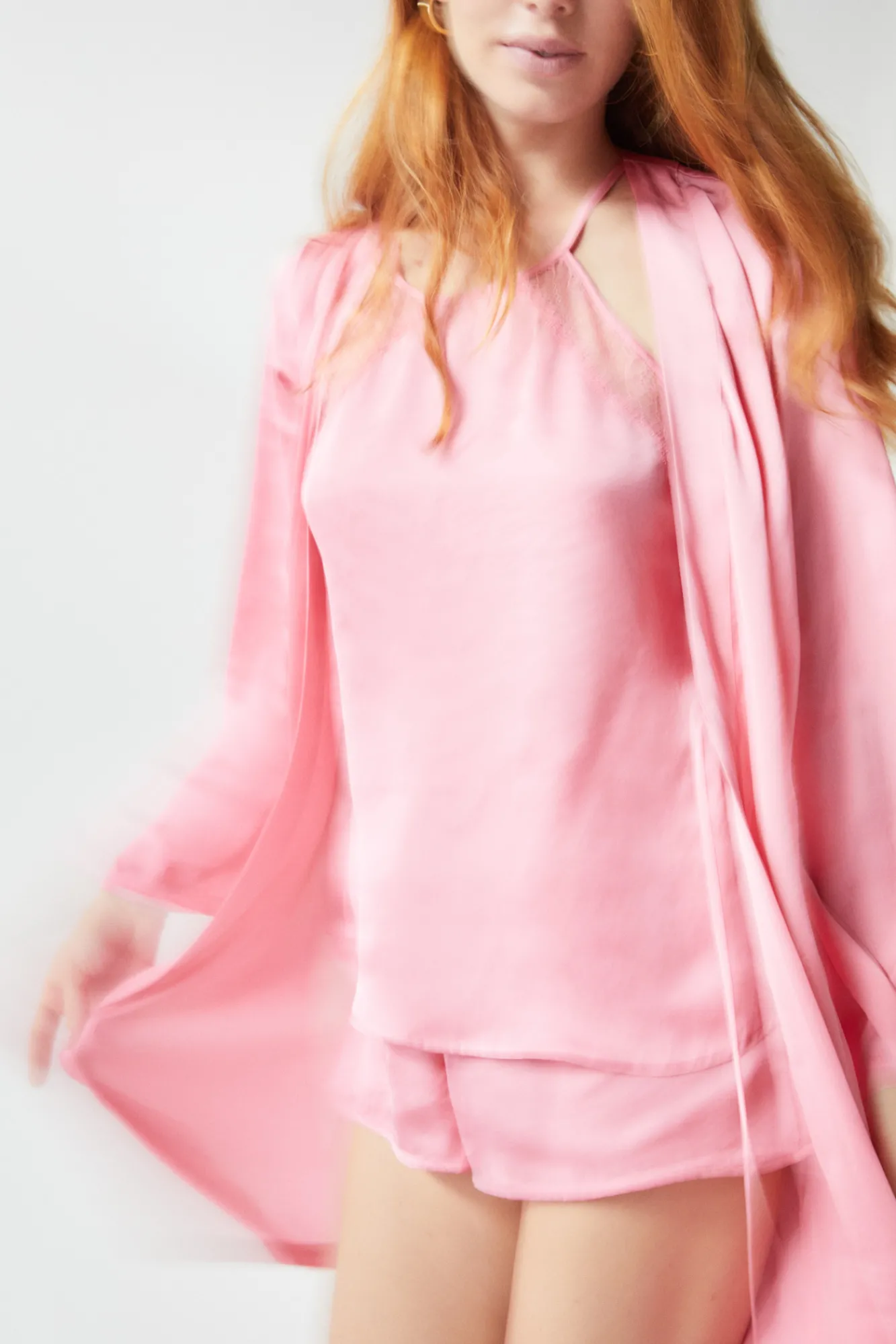Women'secret Bata Saten Encaje Rosa Best