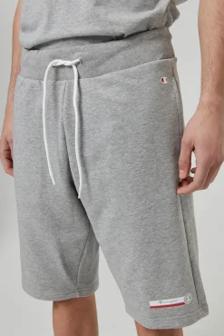 Champion Bermudas De Algodon Y Cinta Con Logotipo Gris Medio Best