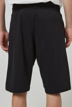 Champion Bermudas De Algodon Y Cinta Con Logotipo Negro New
