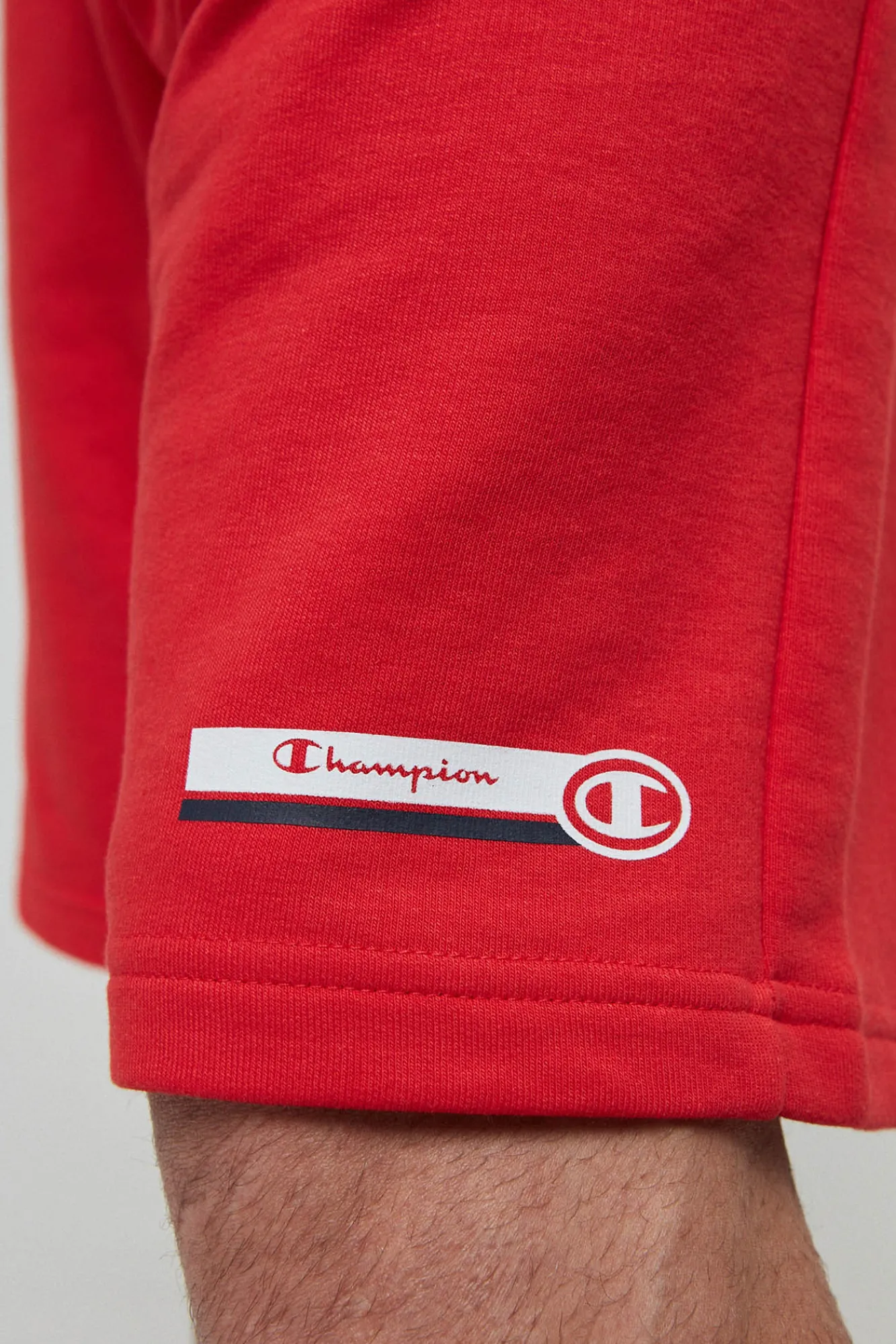 Champion Bermudas De Algodon Y Cinta Con Logotipo Rojo Best