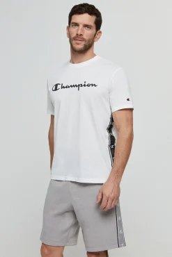 Champion Bermudas De Algodon Y Cinta Con Logotipo Gris Medio Best