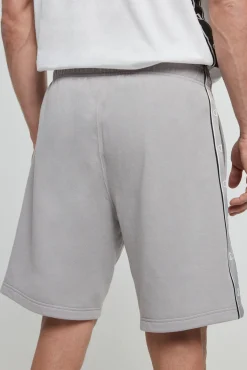 Champion Bermudas De Algodon Y Cinta Con Logotipo Gris Medio Best