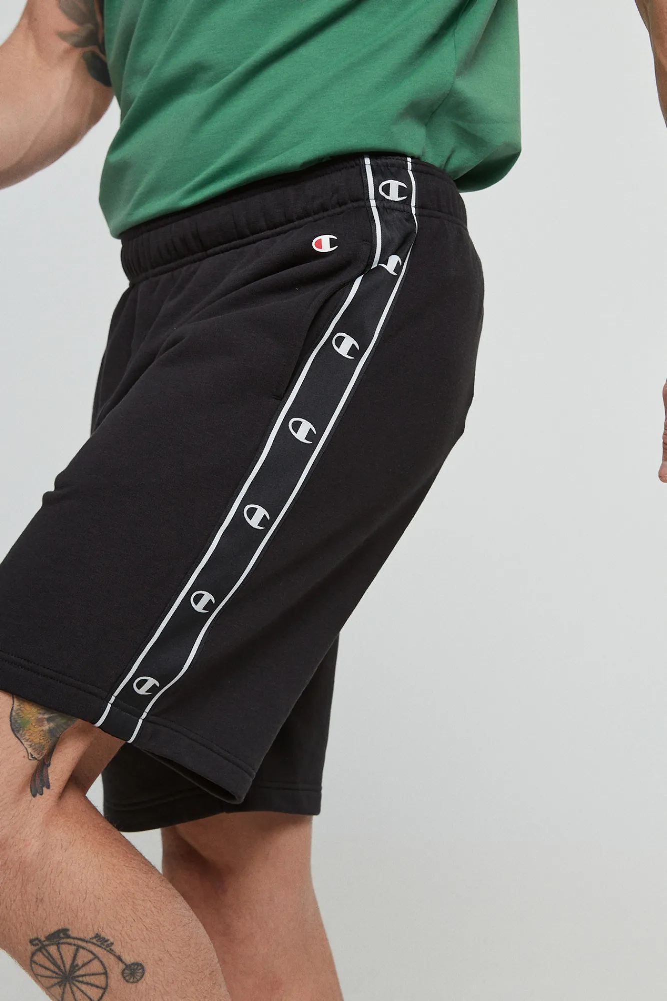 Champion Bermudas De Algodon Y Cinta Con Logotipo Navy New