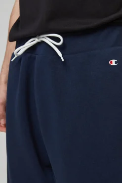 Champion Bermudas De Algodon Y Cinta Con Logotipo Navy Outlet