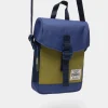 * Bolso Cruzado Mediano Bicolor Azul Medio New