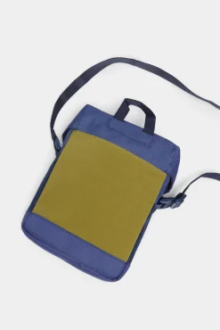 * Bolso Cruzado Mediano Bicolor Azul Medio New