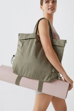 Dash and Stars Bolso Tote Verde Oliva Beige