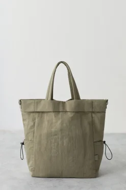Dash and Stars Bolso Tote Verde Oliva Beige