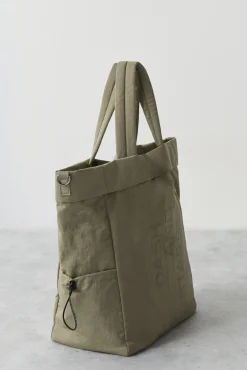 Dash and Stars Bolso Tote Verde Oliva Beige