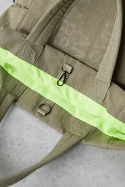 Dash and Stars Bolso Tote Verde Oliva Beige