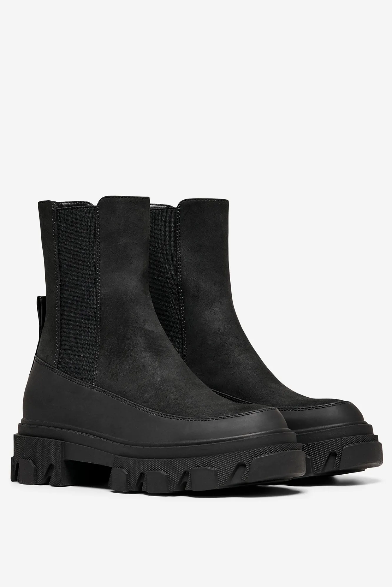 Only Bota Chelsea Suela Track Polipiel Negro Clearance