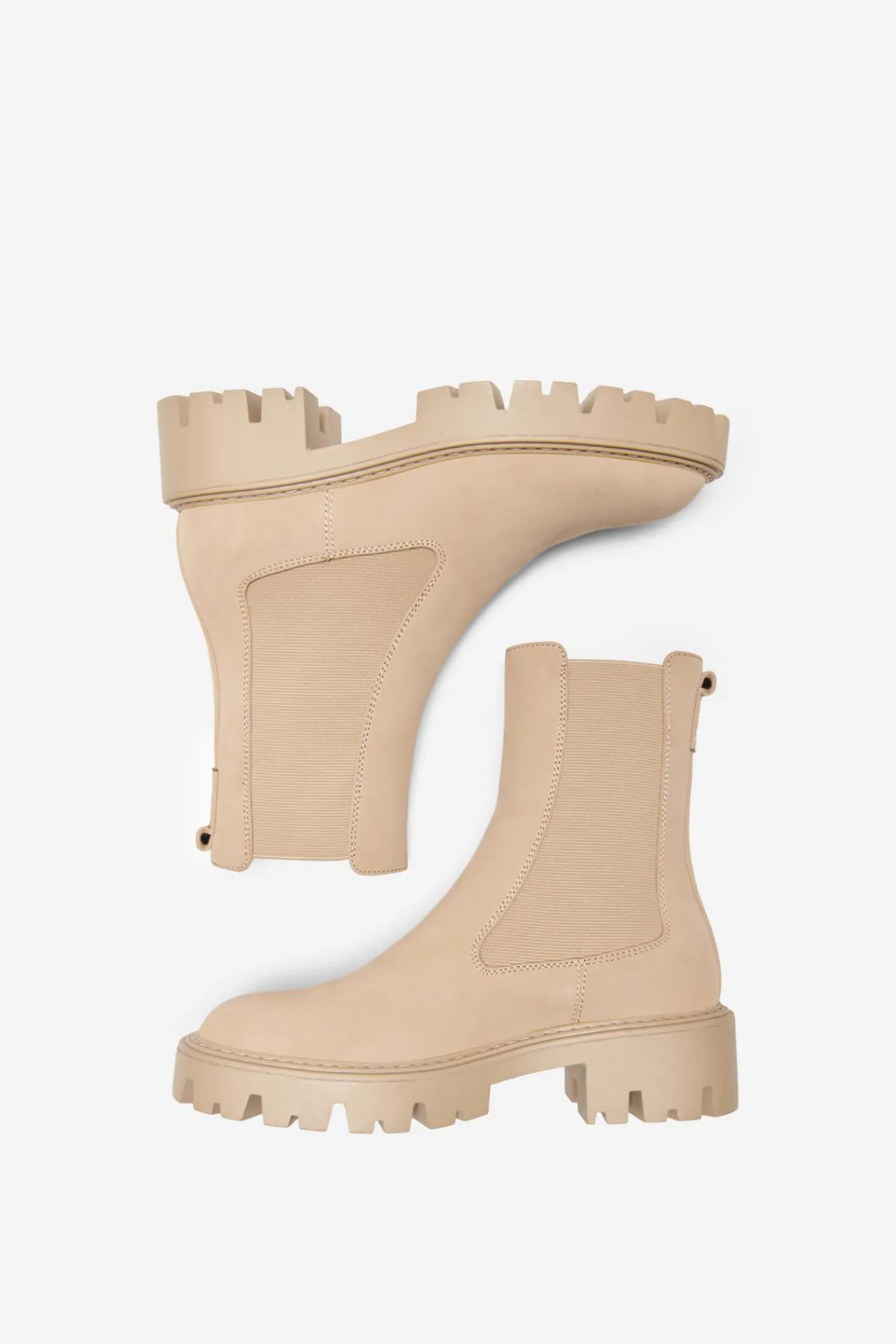 Only Bota Chelsea Suela Track Polipiel Marron Hot