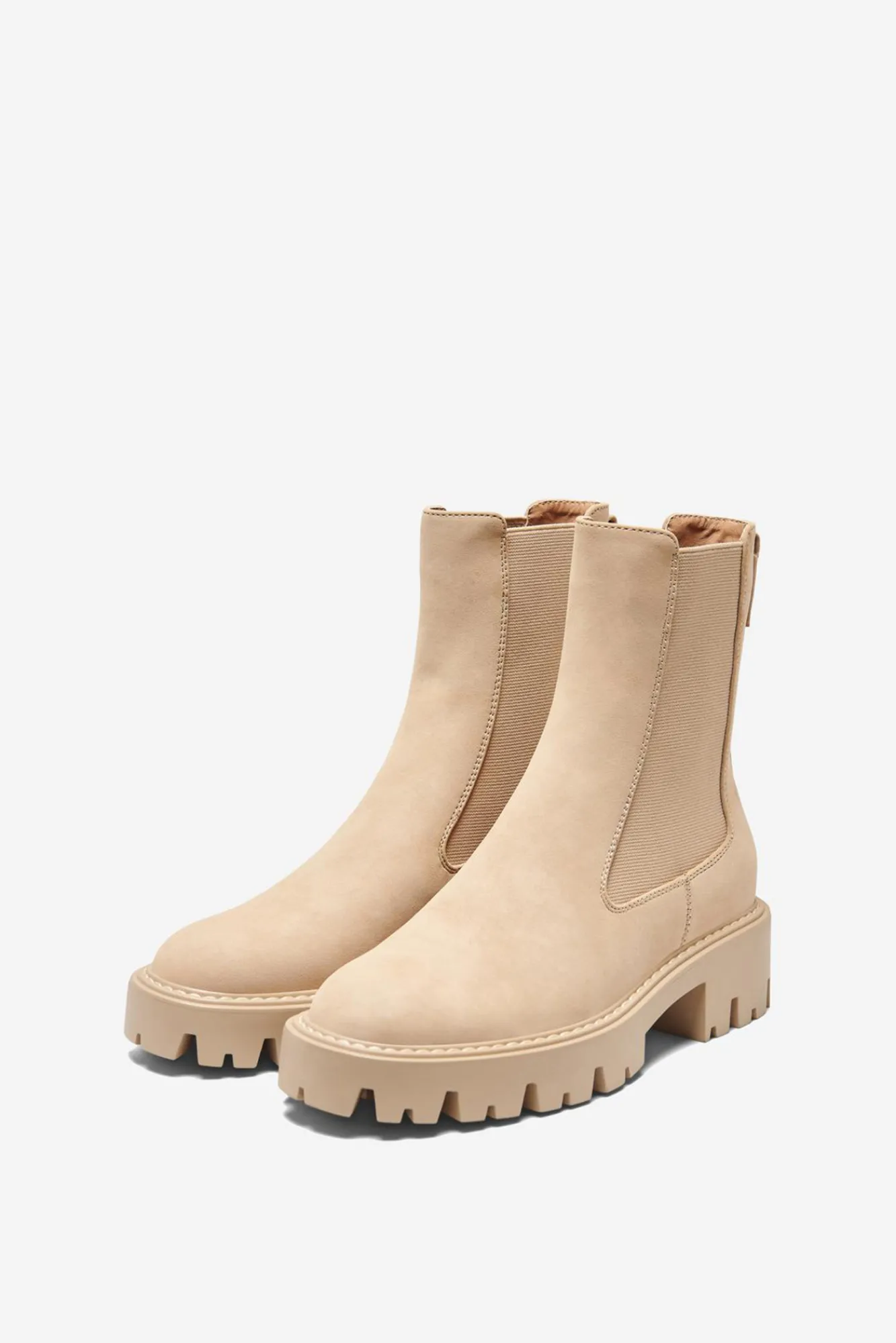 Only Bota Chelsea Suela Track Polipiel Marron Hot