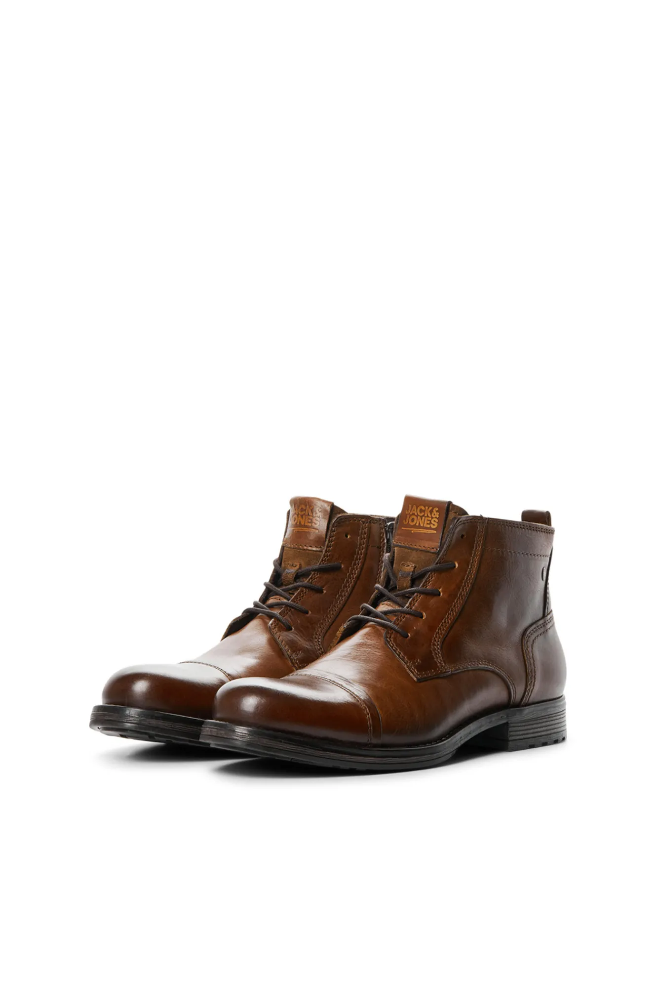 Jack & Jones Bota Piel Piso Track Marron Medio Sale