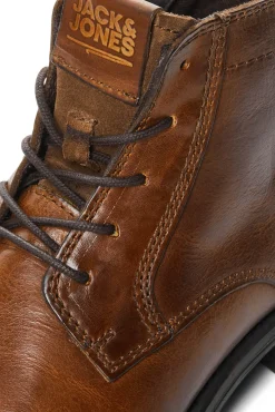 Jack & Jones Bota Piel Piso Track Marron Medio Sale